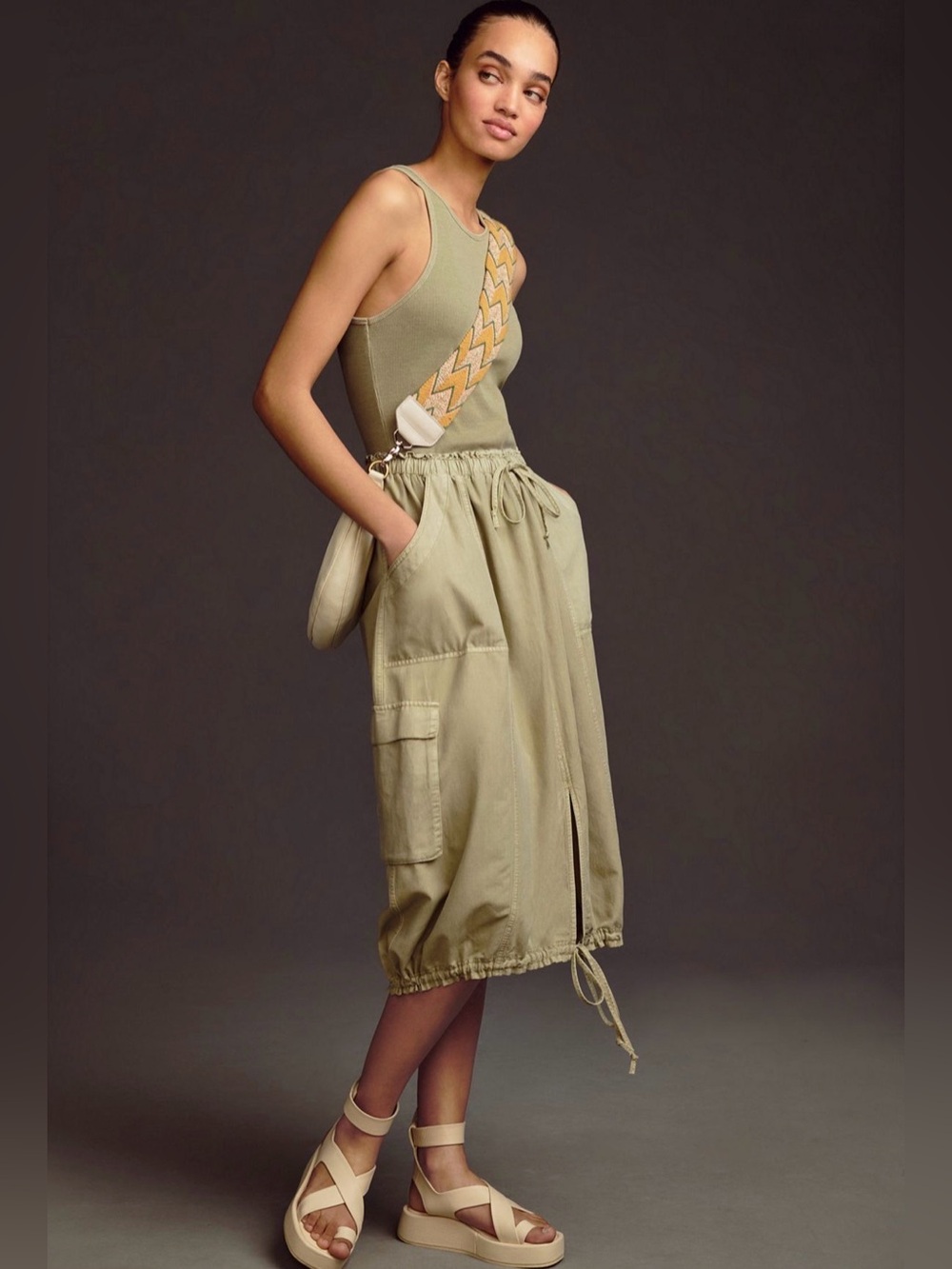 Anthropologie Daily Practice High Neck Tank Twofer Dress
Green
XS
Utility
Cargo